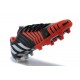 Chaussures Adidas Predator Instinct FG Pas Cher Noir Blanc Rouge