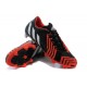 Chaussures Adidas Predator Instinct FG Pas Cher Noir Blanc Rouge