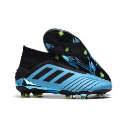 adidas Predator 19+ FG Crampon Foot Bleu Noir