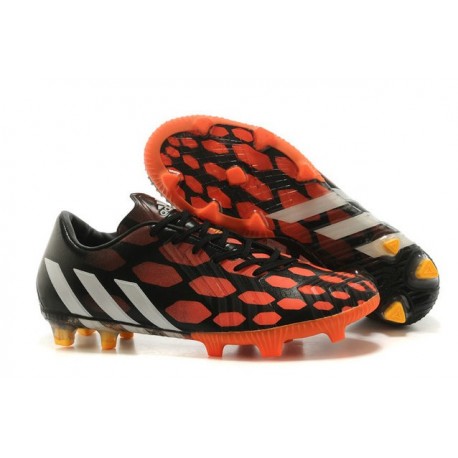 2015 Chaussures Hommes Adidas Predator Instinct FG Battle Pack Infrarouge Noir Blanc