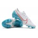 Chaussures Nike Mercurial Vapor 13 Elite FG Blanc Bleu
