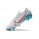 Chaussures Nike Mercurial Vapor 13 Elite FG Blanc Bleu