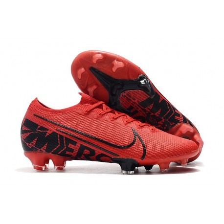 Chaussures Nike Mercurial Vapor 13 Elite FG Rouge Noir