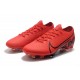 Chaussures Nike Mercurial Vapor 13 Elite FG Rouge Noir