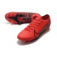 Chaussures Nike Mercurial Vapor 13 Elite FG Rouge Noir