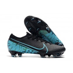 Chaussures Nike Mercurial Vapor 13 Elite FG Noir Bleu