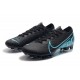 Chaussures Nike Mercurial Vapor 13 Elite FG Noir Bleu