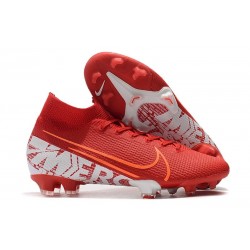 Chaussure Nike Mercurial Superfly VII Elite FG Rouge Blanc