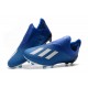 Chaussures adidas X 19+ FG Bleu Blanc