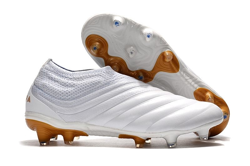 Neuf Crampons De Football Adidas Copa 19 FG Blanc Or