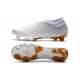 Neuf Crampons De Football Adidas Copa 19+ FG Blanc Or