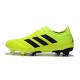 Nouvelles Crampons Football Adidas Copa 19.1 FG Volt Noir