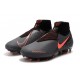 Nike Phantom Vision Elite FG Crampons Gris foncé /Mangue claire/Noir