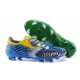 Nouvelle Chaussure de Foot F50 Messi Adizero Trx FG Yamamoto Bleu Vert Jaune