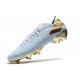 Chaussures de Foot adidas Nemeziz 19.1 FG Bold Aqua/Or/Blanc