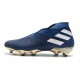 adidas Nemeziz 19+ FG Chaussures Foot - Bleu Blanc Noir