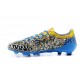 Nouvelle Chaussure de Foot F50 Messi Adizero Trx FG Yamamoto Bleu Vert Jaune