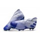 adidas Nemeziz 19+ FG Chaussures Foot - Blanc Bleu