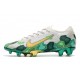 Nike Crampon Mercurial Vapor XIII Elite FG Mbappe Gris Or Vert