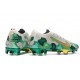 Nike Crampon Mercurial Vapor XIII Elite FG Mbappe Gris Or Vert