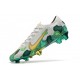 Nike Crampon Mercurial Vapor XIII Elite FG Mbappe Gris Or Vert