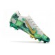 Nike Crampon Mercurial Vapor XIII Elite FG Mbappe Gris Or Vert