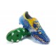 Nouvelle Chaussure de Foot F50 Messi Adizero Trx FG Yamamoto Bleu Vert Jaune