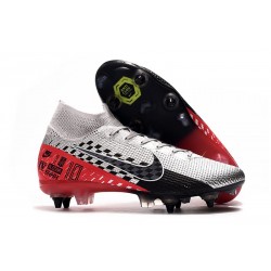 Nike Mercurial Superfly 7 Elite SG-Pro AC Neymar Platine Noir Rouge