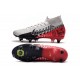 Nike Mercurial Superfly 7 Elite SG-Pro AC Neymar Platine Noir Rouge