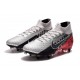 Nike Mercurial Superfly 7 Elite SG-Pro AC Neymar Platine Noir Rouge