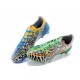 Nouvelle Chaussure de Foot F50 Messi Adizero Trx FG Yamamoto Bleu Vert Jaune