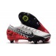 Nike Mercurial Vapor XIII Elite SG-Pro AC Neymar Platine Noir Rouge