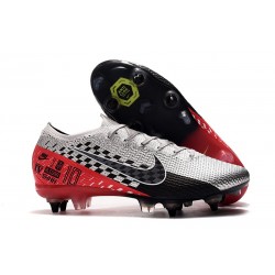 Nike Mercurial Vapor XIII Elite SG-Pro AC Neymar Platine Noir Rouge