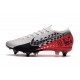 Nike Mercurial Vapor XIII Elite SG-Pro AC Neymar Platine Noir Rouge