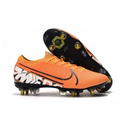 Nike Mercurial Vapor XIII Elite SG-Pro AC Orange Blanc Noir