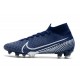 Nike Crampons Football Mercurial Superfly 7 Elite SE FG Bleu Blanc