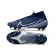 Nike Crampons Football Mercurial Superfly 7 Elite SE FG Bleu Blanc