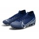 Nike Crampons Football Mercurial Superfly 7 Elite SE FG Bleu Blanc