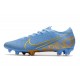 Nike Mercurial Vapor 13 Elite FG ACC Bleu Or