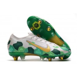 Nike Mercurial Vapor XIII Elite SG-Pro AC Mbappe Gris Vert Or