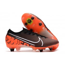 Nike Mercurial Vapor XIII Elite SG-Pro AC Noir Blanc Cramoisi