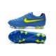 2015 Crampons Nike Tiempo Legend FG Blue Volt Noir