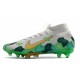 Nike Mercurial Superfly VII Elite AG-PRO Mbappe Gris Or Vert