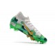 Nike Mercurial Superfly VII Elite AG-PRO Mbappe Gris Or Vert
