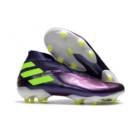 Crampons de Football adidas Nemeziz 19+ FG Viola Jaune