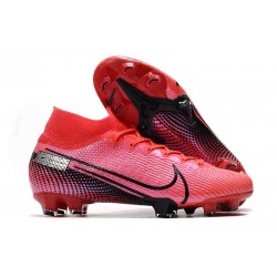 Nike Crampons Football Mercurial Superfly 7 Elite SE FG Cramoisi Noir