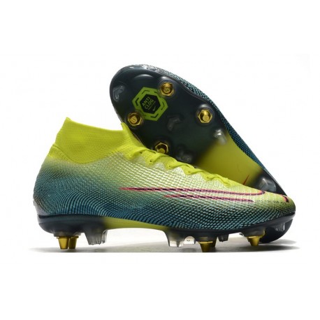 Nike Mercurial Superfly 7 Elite SG-Pro AC Citron Noir Vert