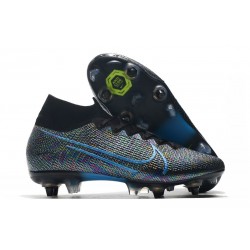 Nike Mercurial Superfly 7 Elite SG-Pro AC Noir Bleu