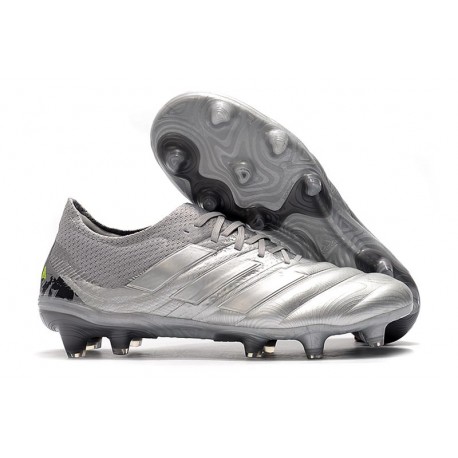 Nouvelles Crampons Football Adidas Copa 19.1 FG Argent Jaune Solaire