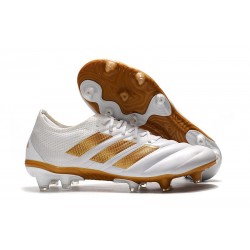 Nouvelles Crampons Football Adidas Copa 19.1 FG Blanc Or